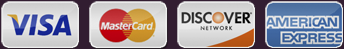we accept visa, mc, discoer and ae